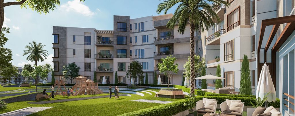 Gardens in The Axis compound